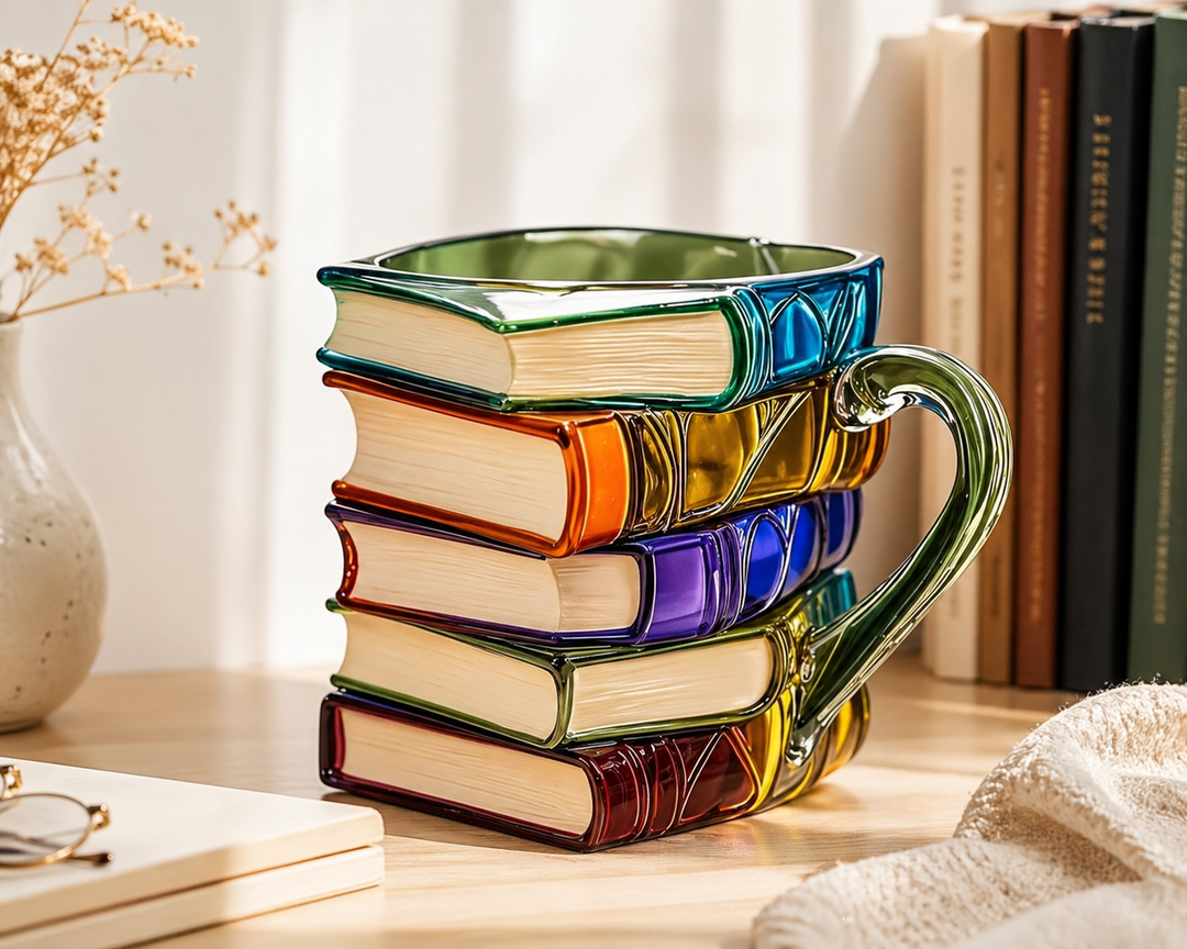 Book Stack Mug