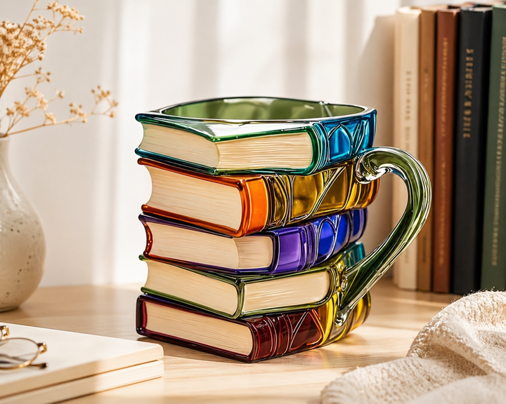 Book Stack Mug