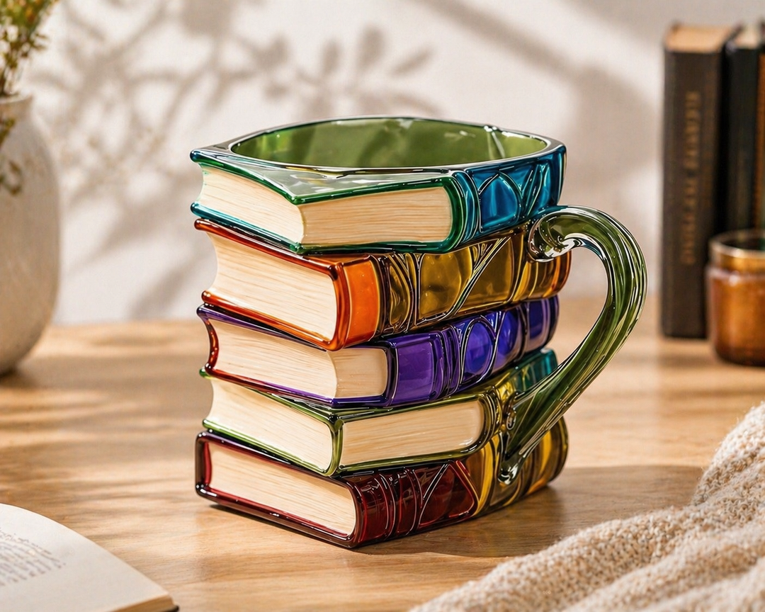 Book Stack Mug