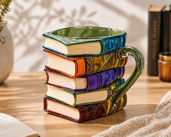 Book Stack Mug