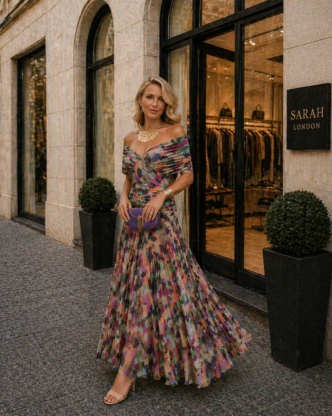 Isla | Elegant V-neck Maxi Dress