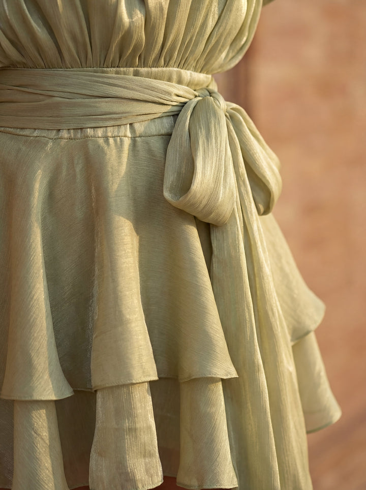Ruffled Mini Dress