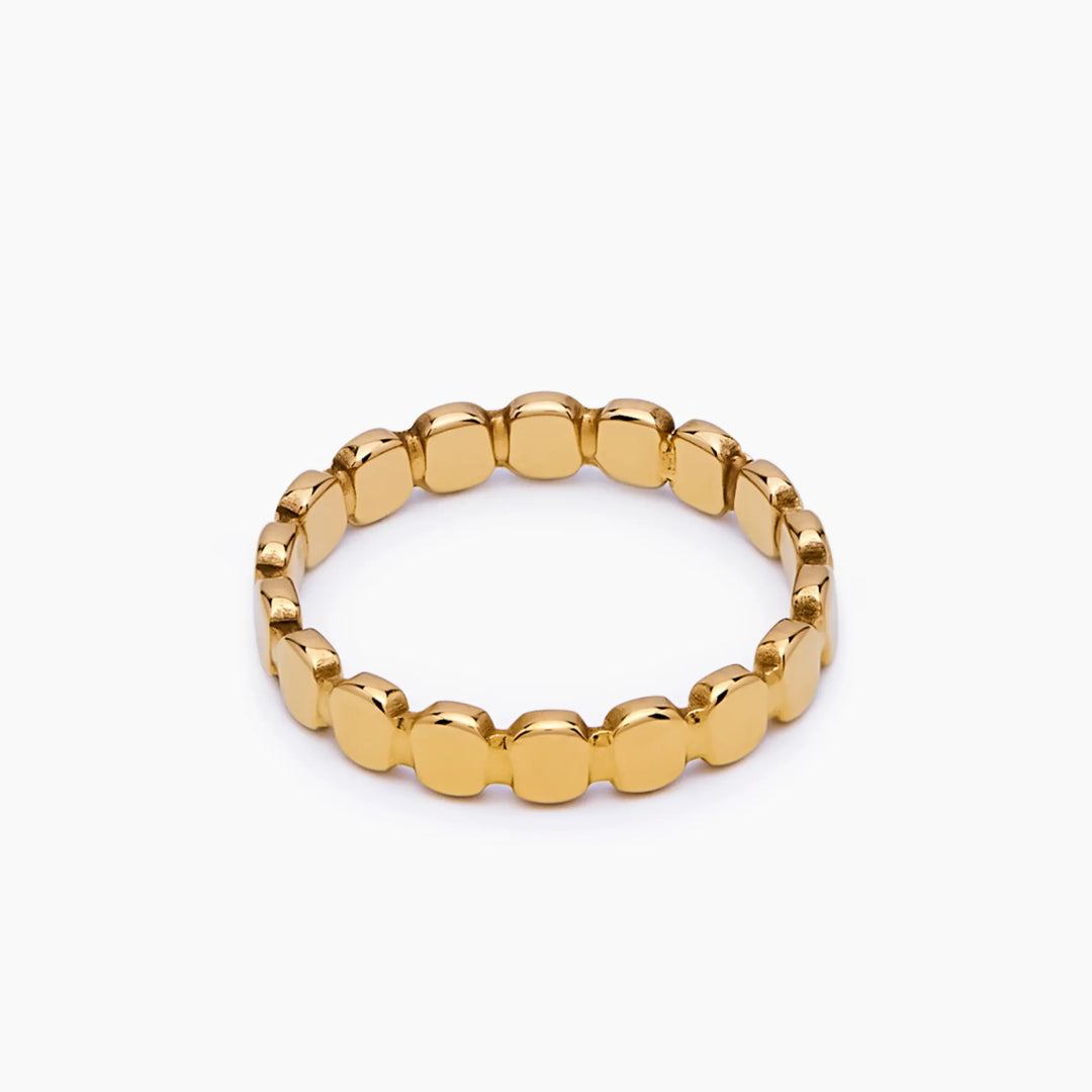 Golden Beaded Ring