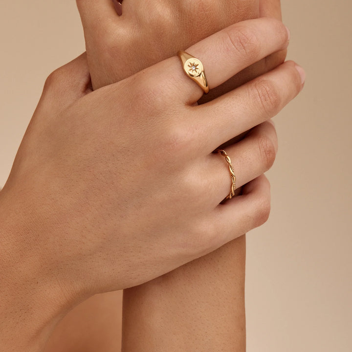 Dainty Double Twist Ring
