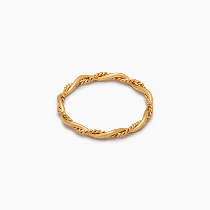 Dainty Double Twist Ring