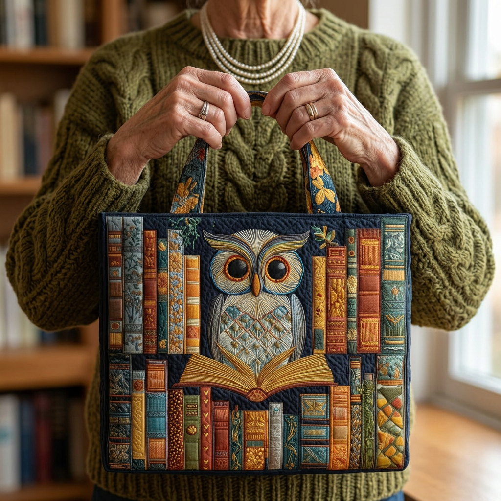 Handmade Owl Motif Bag