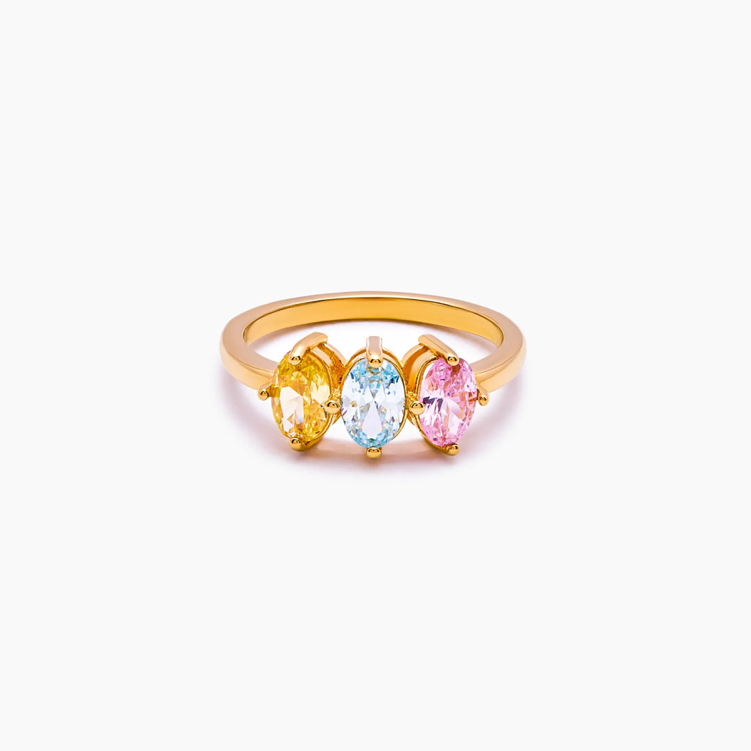 Marquise Family Birthstone Ring
