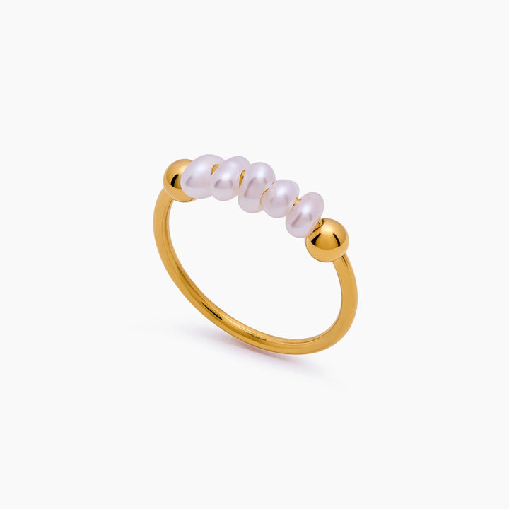 Mini Pearl Row Ring